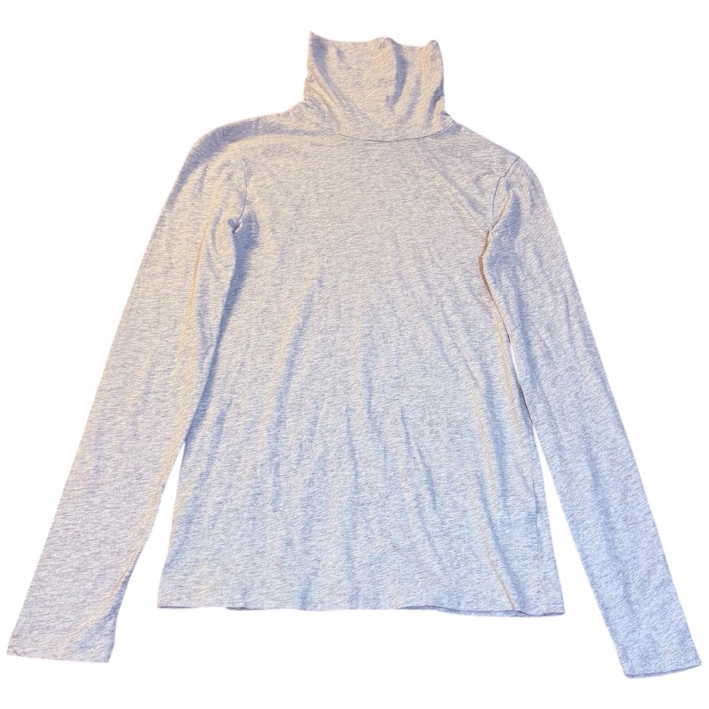 J. Crew Light Gray Turtleneck Long Sleeve Top